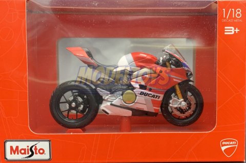 DUCATI Panigale V4 S Corse podstawka 1:18 Maisto DUCATI Panigale V4 S Corse podstawka 1:18 Maisto