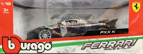 FERRARI FXX K black duży model 1:18 Bburago 16010 FERRARI FXX K black duży model 1:18 Bburago 16010