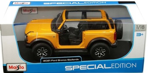 FORD Bronco BADLANDS 2021 1:18 model Maisto 31457 FORD Bronco BADLANDS 2021 1:18 model Maisto 31457