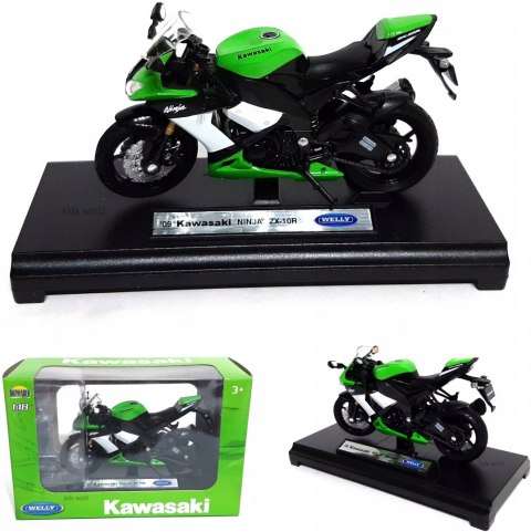 KAWASAKI Ninja ZX-10R 2009 model 1:18 Welly KAWASAKI Ninja ZX-10R 2009 model 1:18 Welly