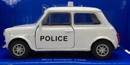 MINI COOPER 1300 police biały 1:34 Welly 43609F