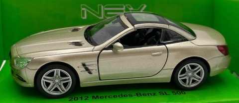 Mercedes-Benz Sl 500 2012 złoty 1:34 Welly 43622C