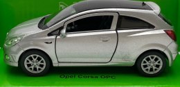 Opel Corsa OPC srebrny 1:34 Welly 42363F