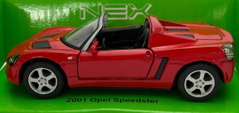 Opel Speedster 2001 czerwony 1:34 Welly 42332F