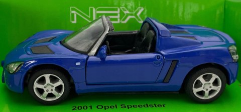 Opel Speedster 2001 niebieski 1:34 Welly 42332F