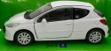 Peugeot 207 biały 1:34 Welly 42370F