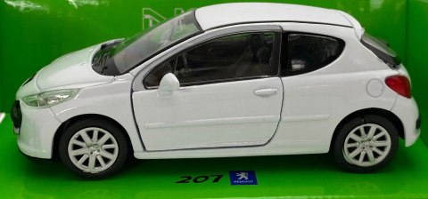 Peugeot 207 biały 1:34 Welly 42370F