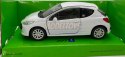 Peugeot 207 biały 1:34 Welly 42370F