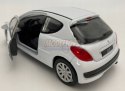 Peugeot 207 biały 1:34 Welly 42370F