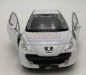 Peugeot 207 biały 1:34 Welly 42370F