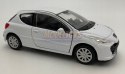 Peugeot 207 biały 1:34 Welly 42370F