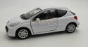 Peugeot 207 biały 1:34 Welly 42370F