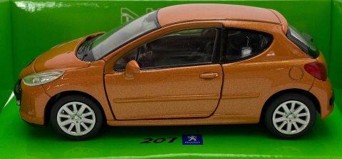 Peugeot 207 pomarańcz 1:34 Welly 42370F