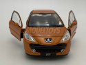 Peugeot 207 pomarańcz 1:34 Welly 42370F