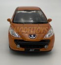 Peugeot 207 pomarańcz 1:34 Welly 42370F