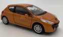 Peugeot 207 pomarańcz 1:34 Welly 42370F