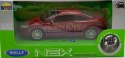 Peugeot 407 Coupe czerwony 1:34 Welly 42368F