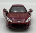 Peugeot 407 Coupe czerwony 1:34 Welly 42368F