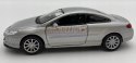 Peugeot 407 Coupe srebrny 1:34 Welly 42368F