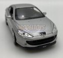 Peugeot 407 Coupe srebrny 1:34 Welly 42368F