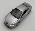 Peugeot 407 Coupe srebrny 1:34 Welly 42368F