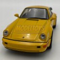 Porsche 911 Turbo żółte 1:34 Welly 43661F