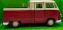 VW T1 Double Cabin Pick Up red 1:34 Welly 43603F