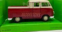 VW T1 Double Cabin Pick Up red 1:34 Welly 43603F