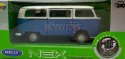 Volkswagen T2 Bus 1972 niebieski 1:34 Welly 42347F