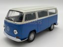 Volkswagen T2 Bus 1972 niebieski 1:34 Welly 42347F