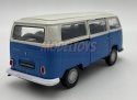 Volkswagen T2 Bus 1972 niebieski 1:34 Welly 42347F