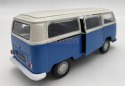 Volkswagen T2 Bus 1972 niebieski 1:34 Welly 42347F