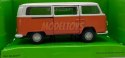 Volkswagen T2 Bus 1972 pomarańcz 1:34 Welly 42347F