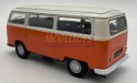 Volkswagen T2 Bus 1972 pomarańcz 1:34 Welly 42347F