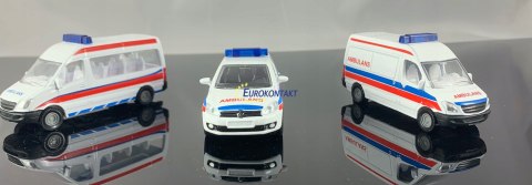 AMBULANS SET 3 szt.WERSJA POLSKA SIKU 1825 AMBULANS SET 3 szt.WERSJA POLSKA SIKU 1825