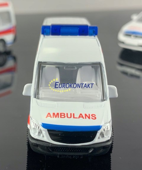 AMBULANS SET 3 szt.WERSJA POLSKA SIKU 1825 AMBULANS SET 3 szt.WERSJA POLSKA SIKU 1825