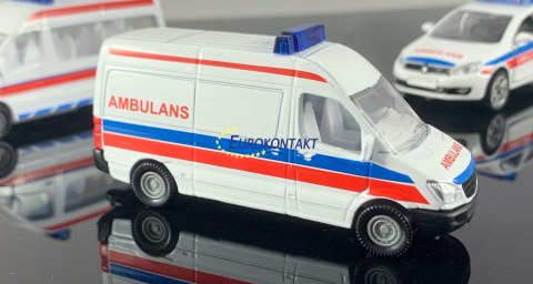 AMBULANS SET 3 szt.WERSJA POLSKA SIKU 1825 AMBULANS SET 3 szt.WERSJA POLSKA SIKU 1825