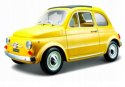 Fiat 500 f 1965 yellow 1:24 metalowy Bburago 22098