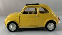 Fiat 500 f 1965 yellow 1:24 metalowy Bburago 22098