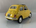 Fiat 500 f 1965 yellow 1:24 metalowy Bburago 22098