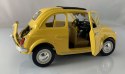 Fiat 500 f 1965 yellow 1:24 metalowy Bburago 22098