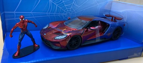 Ford GT 2017 Spiderman MARVEL JADA 1:24 + figurka Ford GT 2017 Spiderman MARVEL JADA 1:24 + figurka