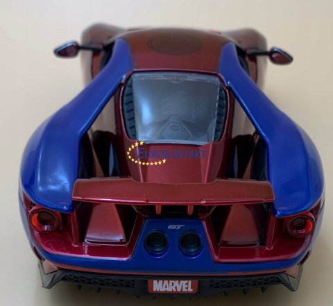 Ford GT 2017 Spiderman MARVEL JADA 1:24 + figurka Ford GT 2017 Spiderman MARVEL JADA 1:24 + figurka