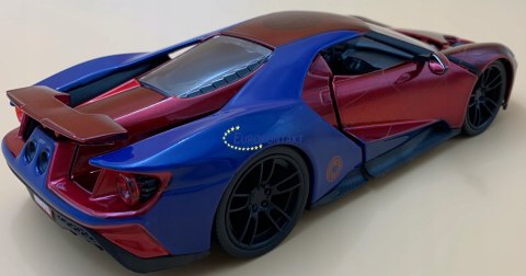 Ford GT 2017 Spiderman MARVEL JADA 1:24 + figurka Ford GT 2017 Spiderman MARVEL JADA 1:24 + figurka
