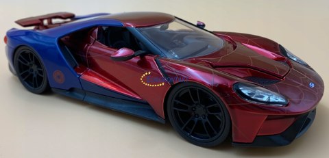 Ford GT 2017 Spiderman MARVEL JADA 1:24 + figurka Ford GT 2017 Spiderman MARVEL JADA 1:24 + figurka