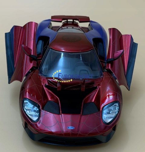Ford GT 2017 Spiderman MARVEL JADA 1:24 + figurka Ford GT 2017 Spiderman MARVEL JADA 1:24 + figurka