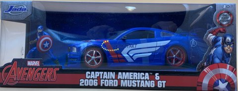 Ford Mustang 2006 Kapitan Ameryka MARVEL JADA1:24 Ford Mustang 2006 Kapitan Ameryka MARVEL JADA1:24