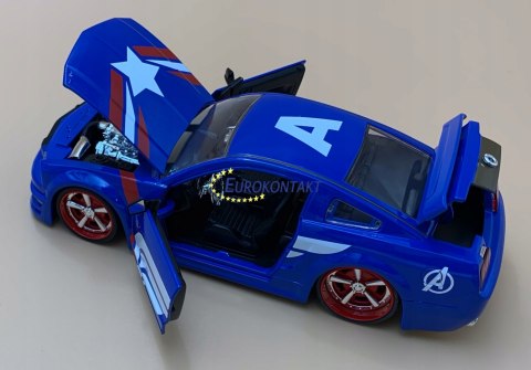 Ford Mustang 2006 Kapitan Ameryka MARVEL JADA1:24 Ford Mustang 2006 Kapitan Ameryka MARVEL JADA1:24