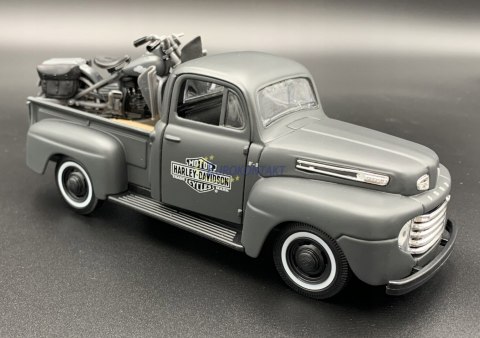 HARLEY DAVIDSON WLA Flathead 1942 + FORD F-1 1:24 HARLEY DAVIDSON WLA Flathead 1942 + FORD F-1 1:24