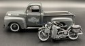 HARLEY DAVIDSON WLA Flathead 1942 + FORD F-1 1:24